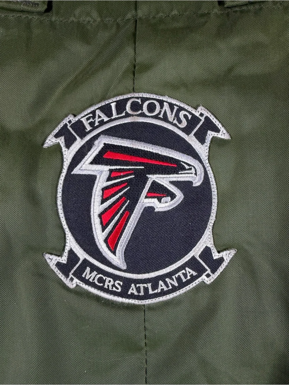 Olive Green Bag with Atlanta Falcons Patch